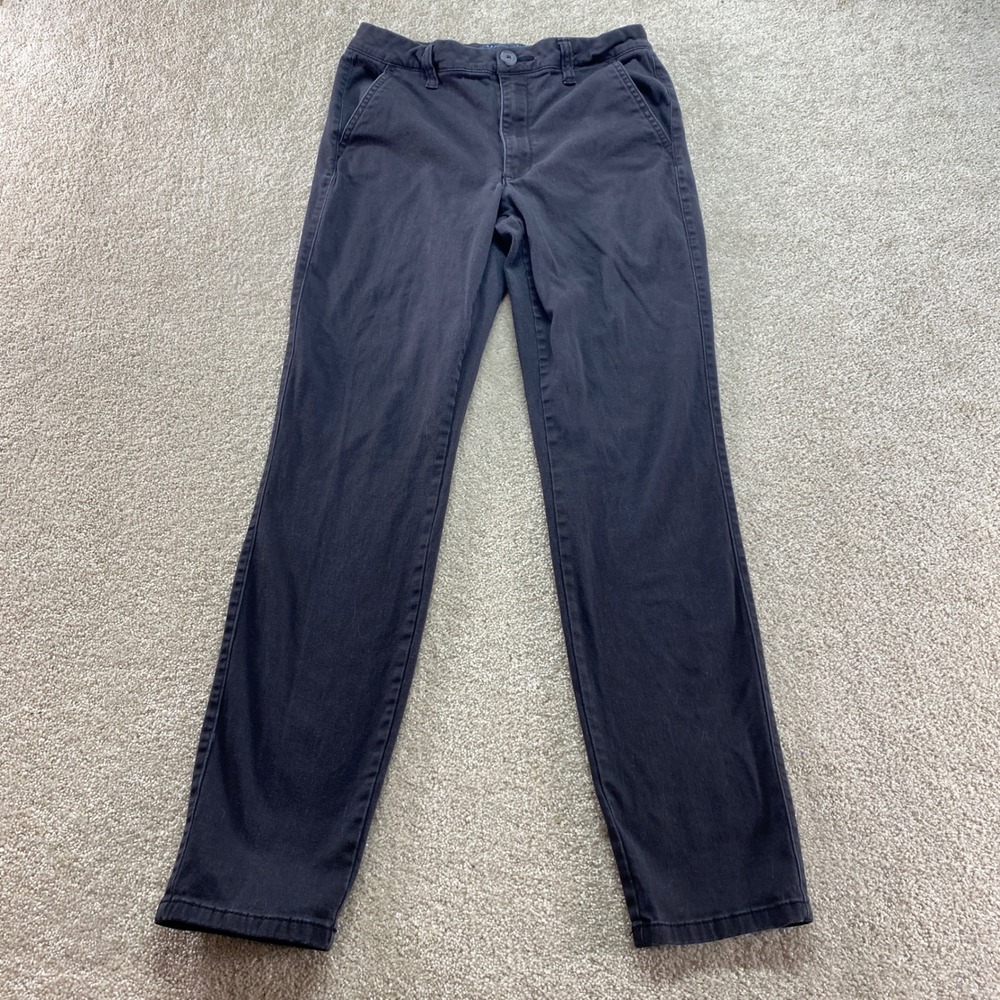 Aeropostale High Rise Skinny Pants Womens 4 Reg Gray Chino Stretch Casual